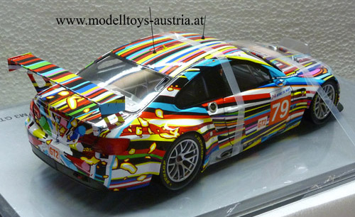 BMW E92 Coupe M3 GT2 2010 Le Mans ART CAR Jeff KOONS 1:18