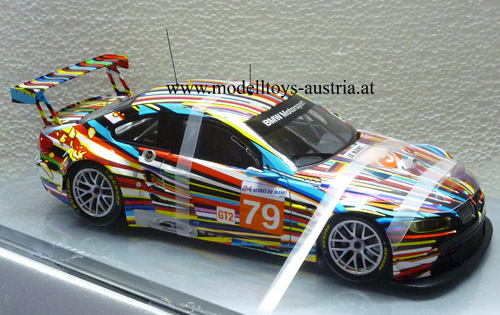 BMW E92 Coupe M3 GT2 2010 Le Mans ART CAR Jeff KOONS 1:18