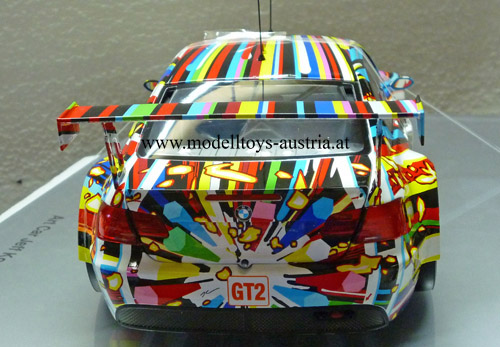 BMW E92 Coupe M3 GT2 2010 Le Mans ART CAR Jeff KOONS 1:18