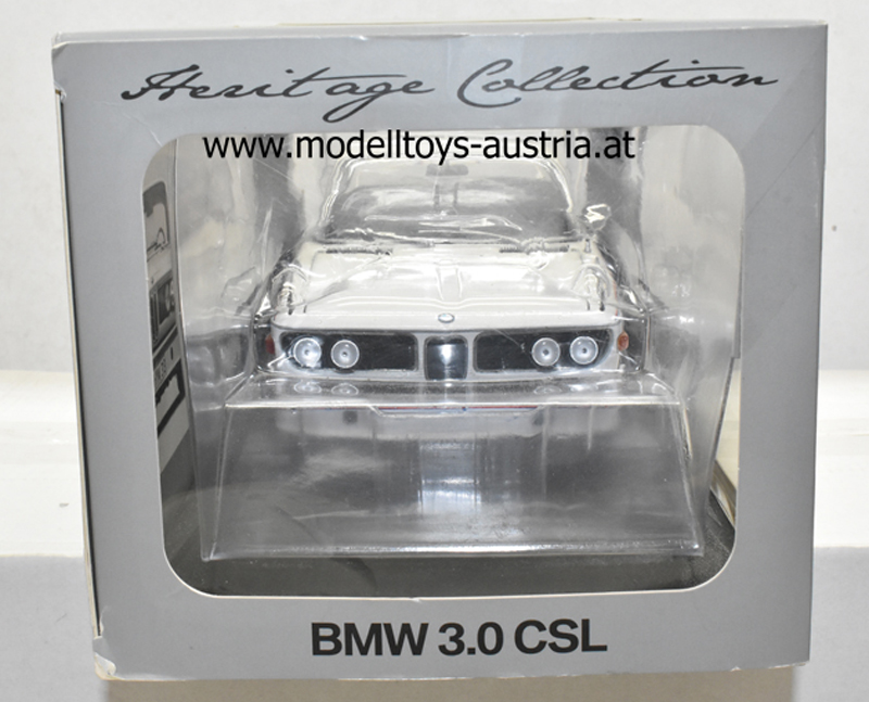 BMW E9 3.0 CSL Coupe mit Spoiler Set 1973 - 1975 weiss 1:18