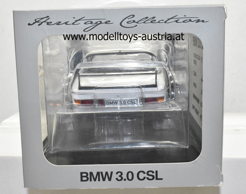 BMW E9 3.0 CSL Coupe mit Spoiler Set 1973 - 1975 weiss 1:18