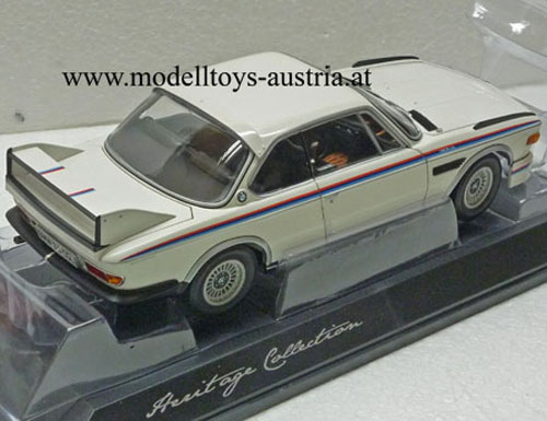 BMW E9 3.0 CSL Coupe mit Spoiler Set 1973 - 1975 weiss 1:18