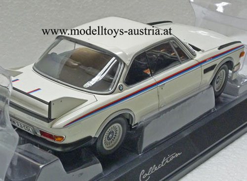 BMW E9 3.0 CSL Coupe mit Spoiler Set 1973 - 1975 weiss 1:18