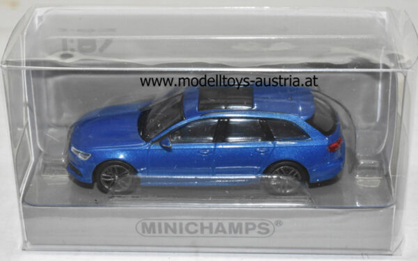 Audi A6 C7 Avant Kombi Break 2018 blau metallik 1:87 HO