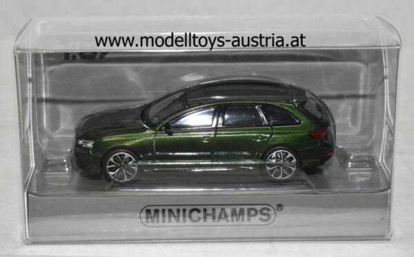 Audi B9 RS4 Avant Kombi Break 2018 grün metallik 1:87 HO Audi A4