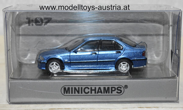 BMW E36 Limousine M3 4 türig 1994 blau metallik 1:87 H0