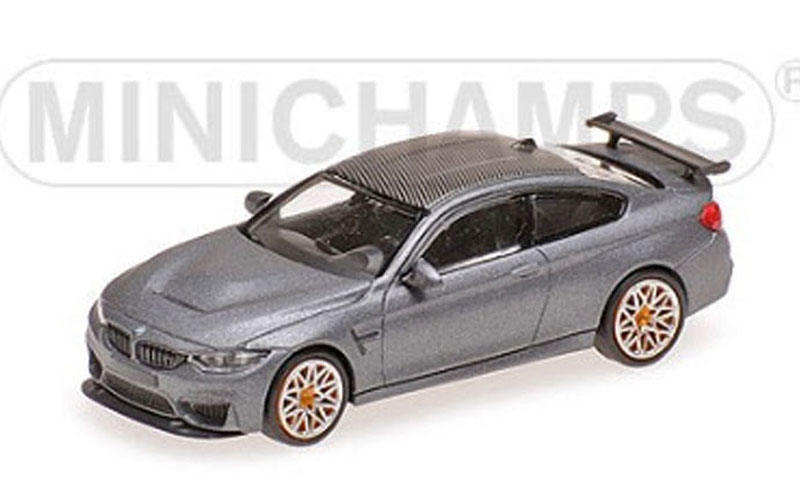 BMW F82 M4 GTS Coupe 2016 matt grau metallik / orange Felgen 1:87 HO