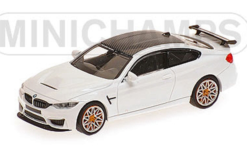 BMW F82 M4 GTS Coupe 2016 weiss / orange Felgen 1:87 HO