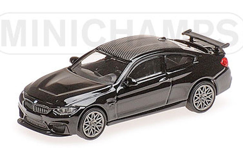 BMW F82 M4 GTS Coupe 2016 schwarz metallik / graue Felgen 1:87 HO