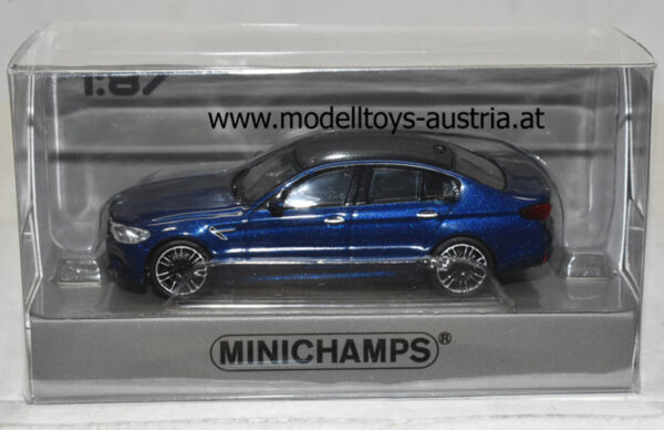 BMW F90 M5 Limousine 2018 blau metallik 1:87 HO