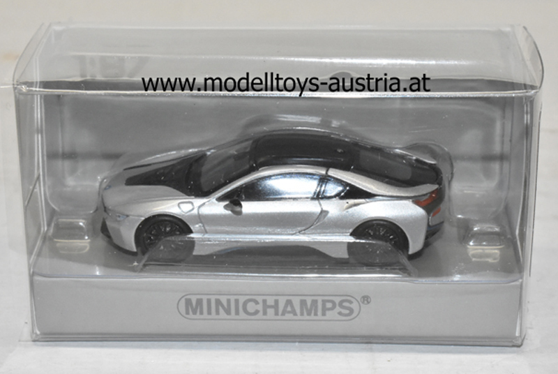 BMW i8 Coupe Hybrid 2015 silber 1:87 HO