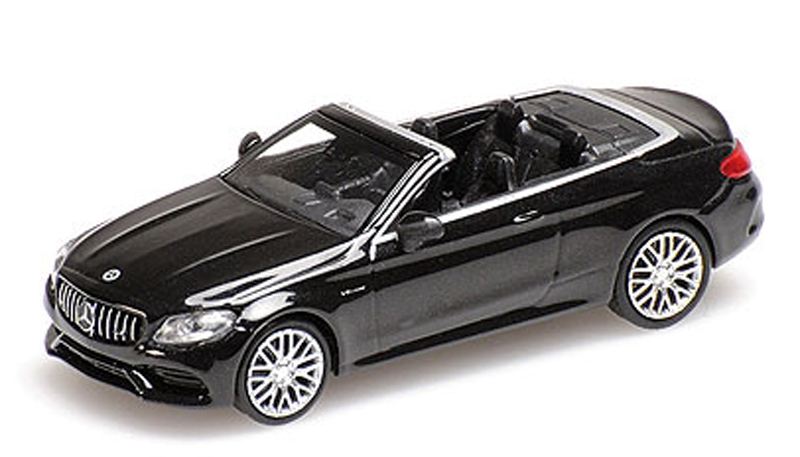 Mercedes Benz A205 C63 AMG Cabrio 2016 schwarz metallik 1:87 HO