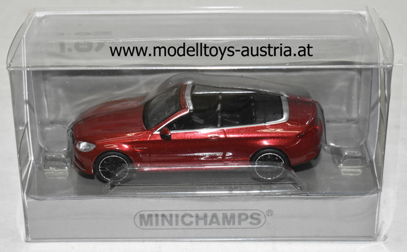 Mercedes Benz A205 C63 AMG Cabrio 2016 rot metallik 1:87 HO