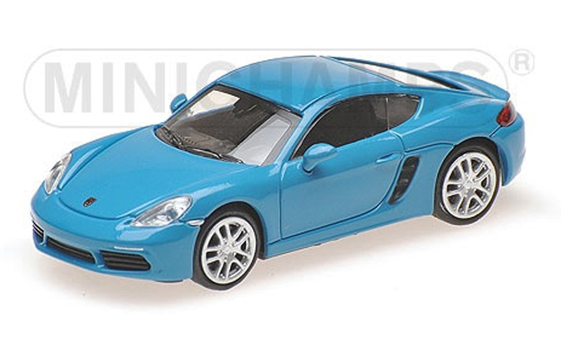 Porsche 718 Cayman Coupe 2016 blau 1:87 H0