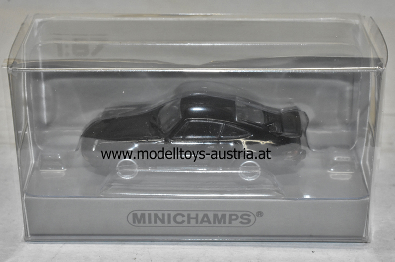 Porsche 911 930 Coupe G Modell Turbo 1977 schwarz 1:87 HO