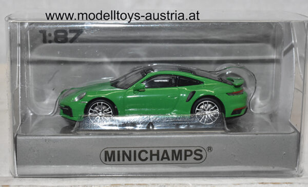 Porsche 911 992 Coupe Turbo 2020 grün 1:87 H0