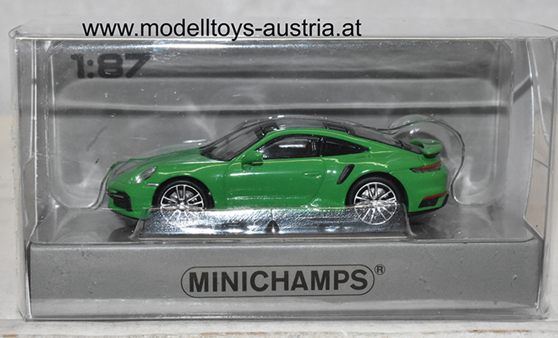 Porsche 911 992 Coupe Turbo 2020 grün 1:87 H0