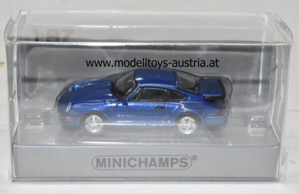 Porsche 911 964 Coupe Turbo 1990 blau metallik 1:87 HO