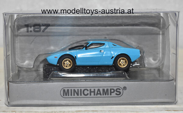 Lancia Stratos HF BERTONE Stradale 1974 blau 1:87 H0