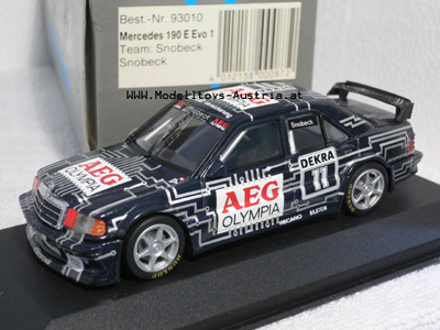 Mercedes 190 E  Evo1 DTM 1989 Snobeck 1:43