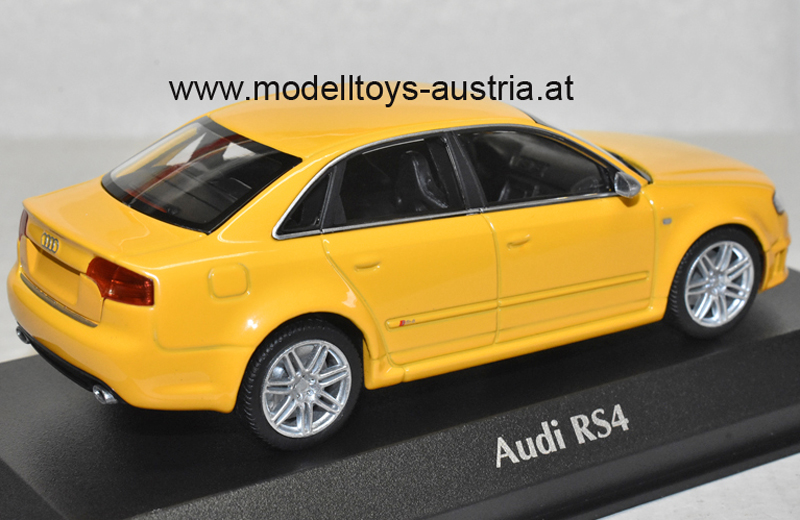 Audi A4 B7 Limousine RS4 2004 gelb 1:43