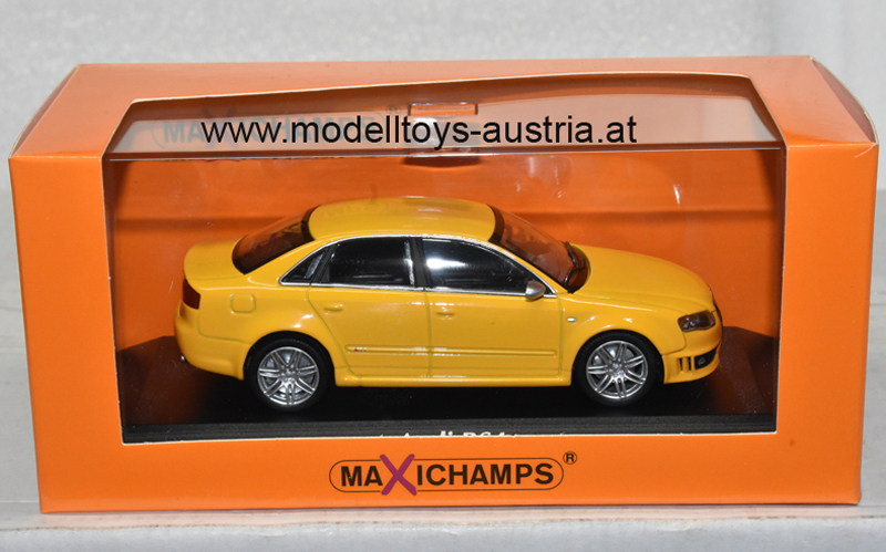 Audi A4 B7 Limousine RS4 2004 gelb 1:43