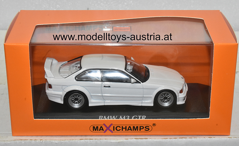 BMW E36 Coupe M3 GTR 1993 weiss 1:43