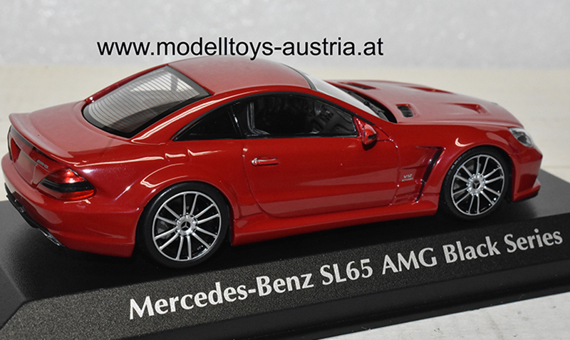 Mercedes Benz R230 SL 65 AMG Coupe BLACK SERIES 2009 rot 1:43