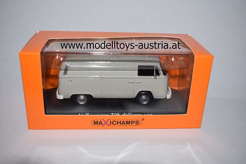 VW T2 Kastenwagen Van 1972 grau 1:43 Maxichamps