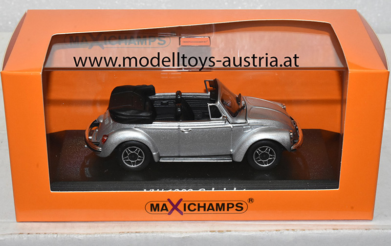VW Käfer 1303 Cabrio 1979 silber metallic 1:43