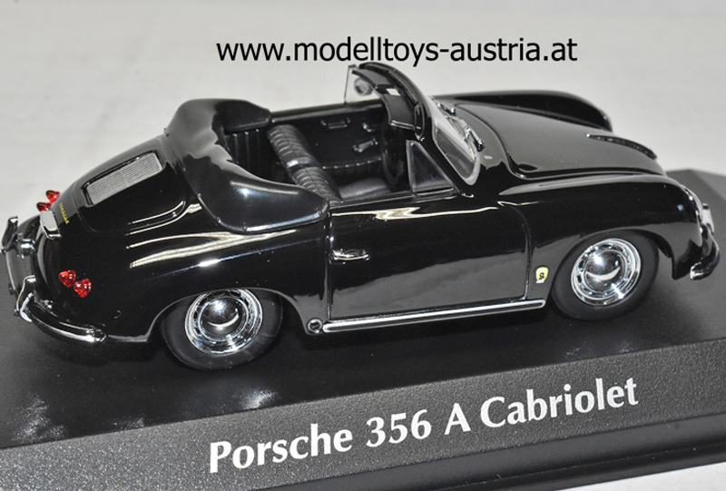 Porsche 356 A Cabrio 1956 schwarz 1:43