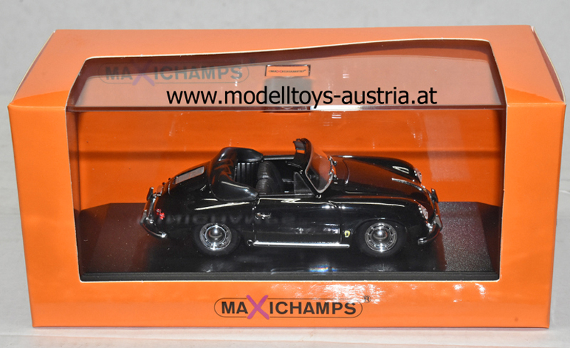 Porsche 356 A Cabrio 1956 schwarz 1:43