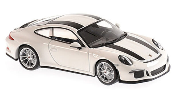 Porsche 911 991 Coupe R 2016 weiss mit schwarzen Streifen 1:43