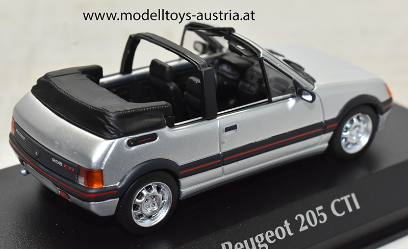 Peugeot 205 Cabrio CTI 1990 silber 1:43