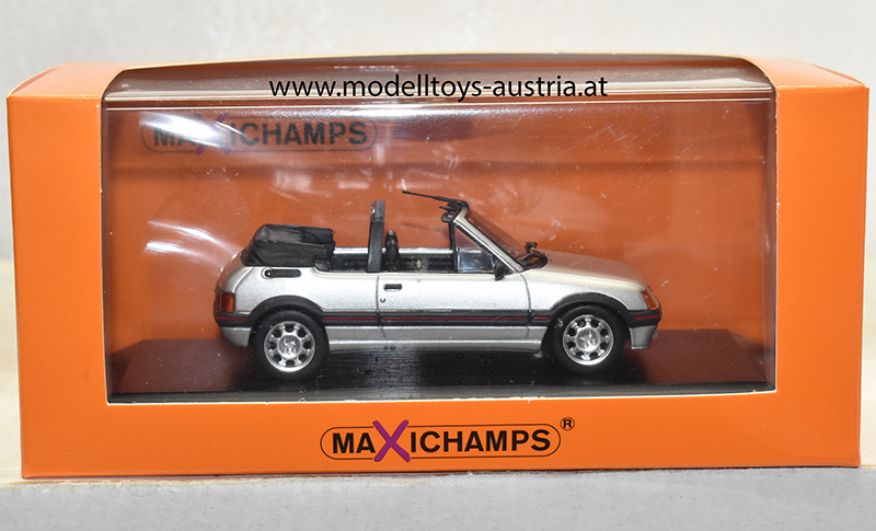 Peugeot 205 Cabrio CTI 1990 silber 1:43