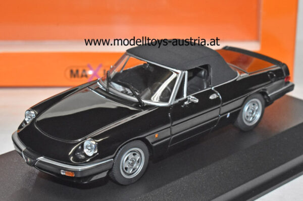 Alfa Romeo Spider SOFT TOP Aerodinamica 1983 schwarz 1:43