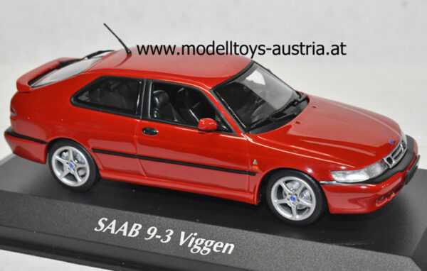 Saab 9-3 Viggen 1999 dunkel rot 1:43