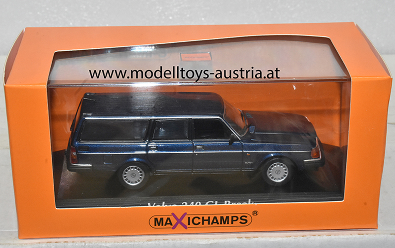 Volvo 240 GL Break Kombi 1986 dunkel blau metallik 1:43
