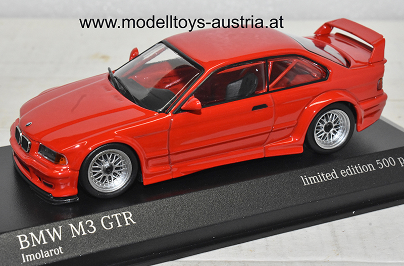 BMW E36 Coupe M3 GTR 1993 rot 1:43