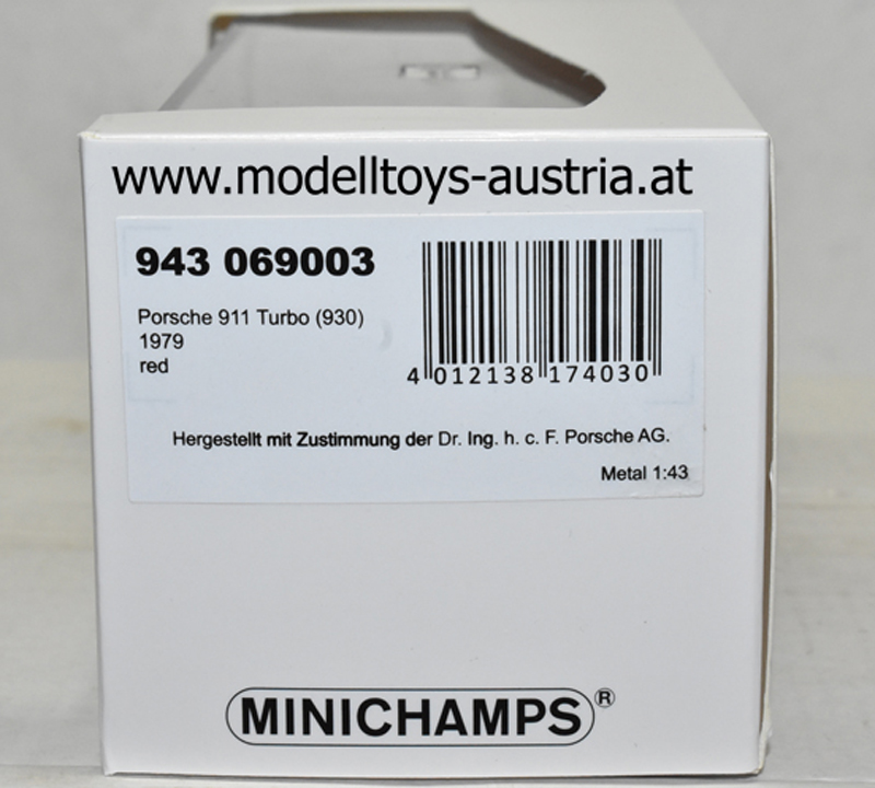 Porsche 911 930 Coupe Turbo G Modell 1979 rot 1:43
