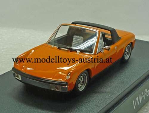 Porsche 914/4 Targa 1969 - 1973 orange 1:43 VW Porsche 914