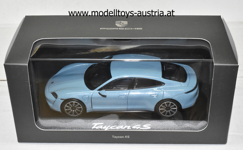 Porsche Taycan 4S 2019 frostblau metallik 1:43 E-Mobilität