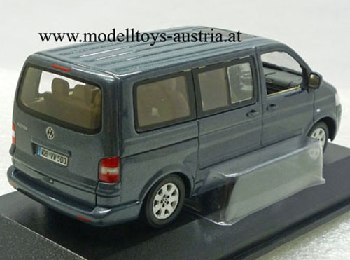 VW T5 Multivan Kleinbus 2003 - 2009 blaugrau metallik 1:43
