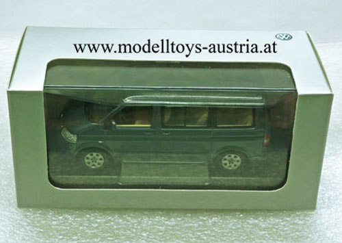 VW T5 Multivan Kleinbus 2003 - 2009 blaugrau metallik 1:43