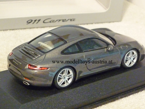 Porsche 911 991 Coupe Carrera 2011 grau metallik 1:43