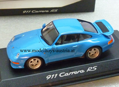 Porsche 911 993 Coupe Carrera RS blau 1:43