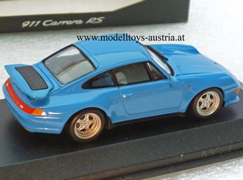 Porsche 911 993 Coupe Carrera RS blau 1:43