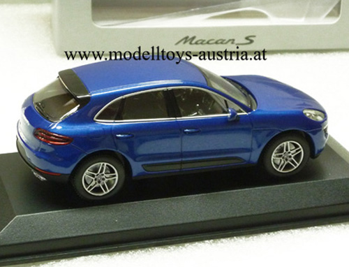 Porsche Macan S SUV 2013 blau metallik 1:43