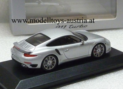 Porsche 911 991 Coupe Turbo silber metallik 1:43