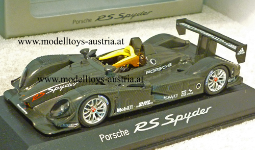 Porsche RS Spyder 2007 Testcar CARBON Look schwarz 1:43